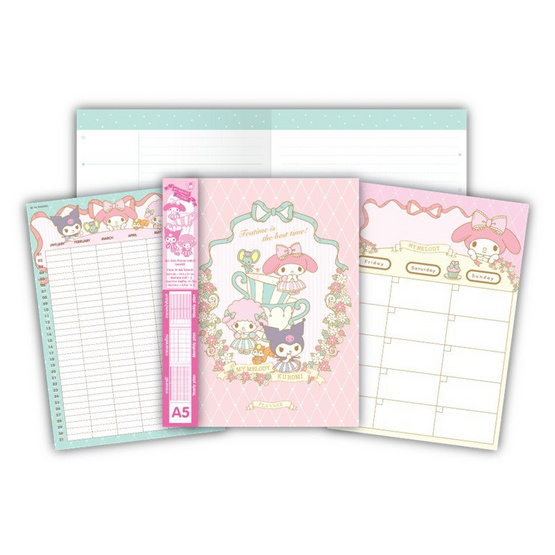 CODE:D สมุด Diary Planner ขนาด A5 Sanrio คละลาย (แพ็ก 2 เล่ม) CODE:D สมุด Diary Planner ขนาด A5 Sanrio คละลาย (แพ็ก 2 เล่ม)