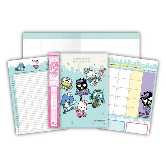 CODE:D สมุด Diary Planner ขนาด A5 Sanrio คละลาย (แพ็ก 2 เล่ม) CODE:D สมุด Diary Planner ขนาด A5 Sanrio คละลาย (แพ็ก 2 เล่ม)