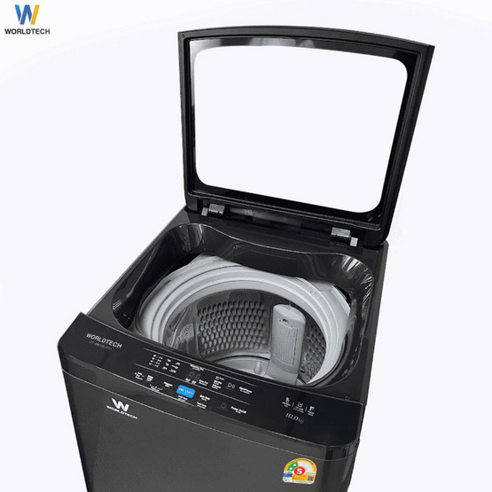 Worldtech เครื่องซักผ้าฝาบน 10 กิโลกรัม รุ่น WT-MB100-620 Worldtech เครื่องซักผ้าฝาบน 10 กิโลกรัม รุ่น WT-MB100-620