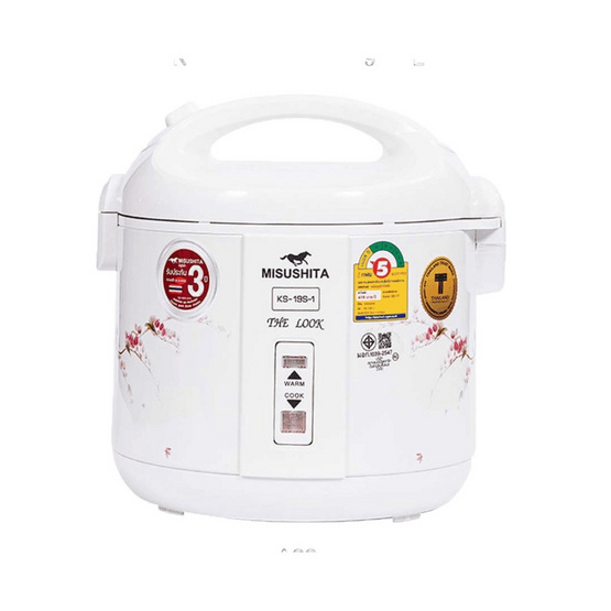 Misushita หม้อหุงข้าวอุ่นทิพย์ 1.8 ลิตร รุ่น KS-19S-1 Misushita หม้อหุงข้าวอุ่นทิพย์ 1.8 ลิตร รุ่น KS-19S-1