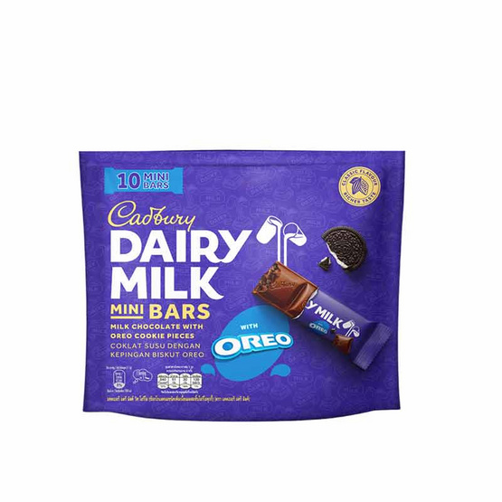 แคดเบอรี ช็อกโกแลตนมผสมชิ้นโอรีโอคุกกี้ 115 กรัม