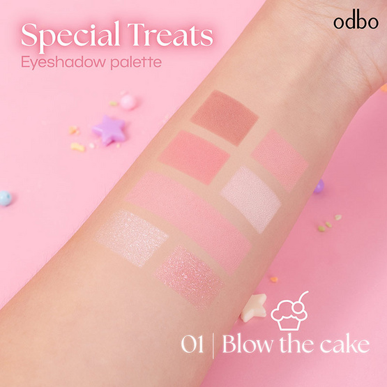 Odbo พาเลทอายแชโดว์ Special Treats Eyeshadow Palette 7 กรัม Odbo พาเลทอายแชโดว์ Special Treats Eyeshadow Palette 7 กรัม