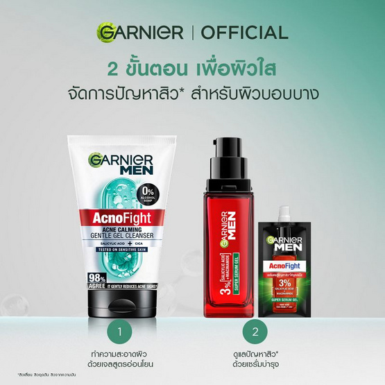 การ์นิเย่ เมน แอคโนไฟท์ แอคเน่ คาล์มมิง เจนเทิล เจล คลีนเซอร์ 100 มล. การ์นิเย่ เมน แอคโนไฟท์ แอคเน่ คาล์มมิง เจนเทิล เจล คลีนเซอร์ 100 มล.