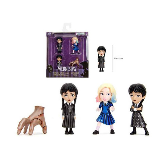 Jada โมเดลหุ่นเหล็กเจด้า 2.5 นิ้ว เวนส์เดย์ แพ็ค 4 Jada โมเดลหุ่นเหล็กเจด้า 2.5 นิ้ว เวนส์เดย์ แพ็ค 4