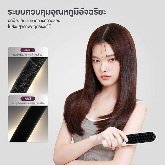 KIKI&CO เครื่องหวีผมไร้สาย Wireless Striaght รุ่นKK-847