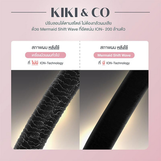 KIKI&CO เครื่องหนีบผมเมอร์เมด Mermaid Shift Wave รุ่น KK-848