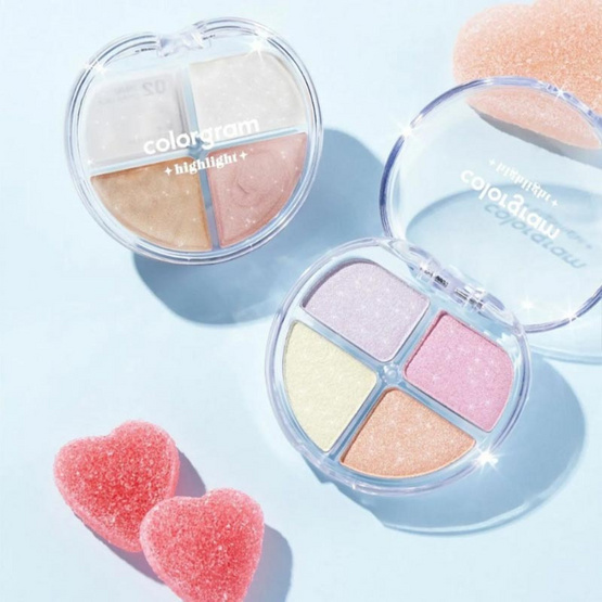 Colorgram พาเลทไฮไลท์ Tintin Dory Highlighter Palette 4 กรัม Colorgram พาเลทไฮไลท์ Tintin Dory Highlighter Palette 4 กรัม