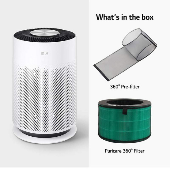 LG เครื่องฟอกอากาศ 61 ตรม. รุ่น AS60GHWG0 LG เครื่องฟอกอากาศ 61 ตรม. รุ่น AS60GHWG0