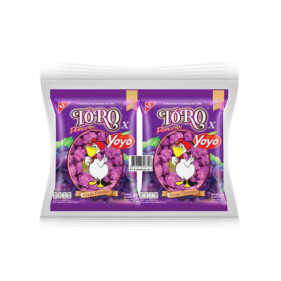 โตโร ขนมข้าวโพดเคลือบคาราเมลกลิ่นองุ่นXโยโย่ 55 กรัม (แพ็ก 4 ชิ้น) โตโร ขนมข้าวโพดเคลือบคาราเมลกลิ่นองุ่นXโยโย่ 55 กรัม (แพ็ก 4 ชิ้น)