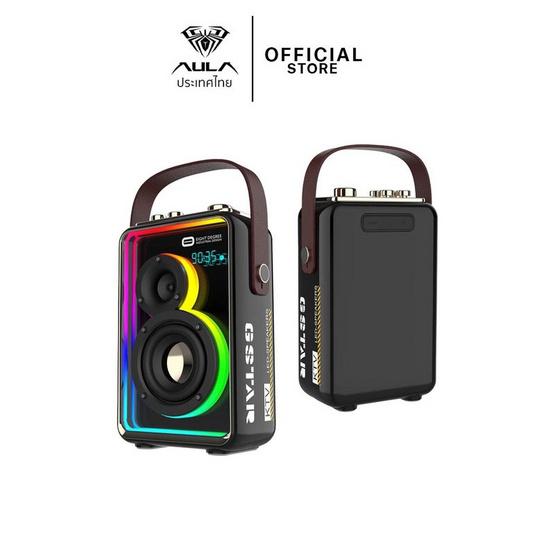 AULA ลำโพงบลูทูธพกพา พร้อมไมโครโฟน รุ่น K22
