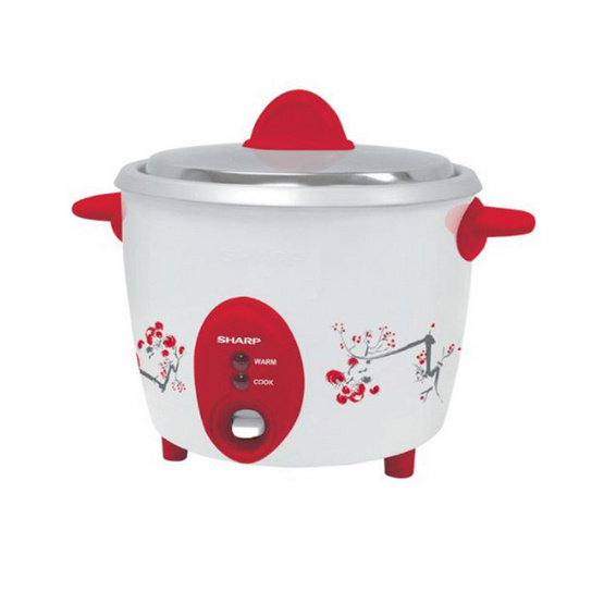 SHARP หม้อหุงข้าวไฟฟ้าเบญจรงค์ 0.6 ลิตร รุ่น KSH-D06 แถมข้าวสาร SHARP หม้อหุงข้าวไฟฟ้าเบญจรงค์ 0.6 ลิตร รุ่น KSH-D06 แถมข้าวสาร