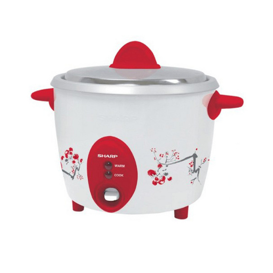 SHARP หม้อหุงข้าวไฟฟ้าเบญจรงค์ 1.1 ลิตร รุ่น KSH-D11 แถมข้าวสาร
