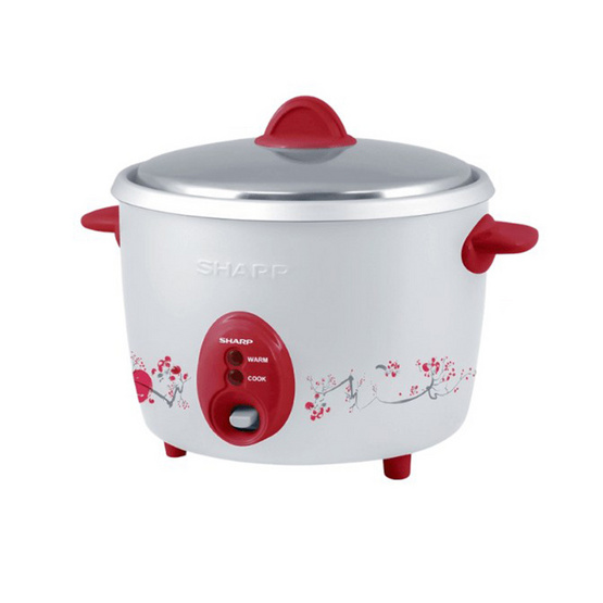 SHARP หม้อหุงข้าวไฟฟ้าเบญจรงค์ 1.8 ลิตร รุ่น KSH-D18 แถมข้าวสาร