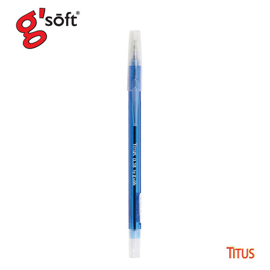 g'soft ปากกาลูกลื่นเจล TITUS 0.38 มม.หมึกน้ำเงิน (กระป๋อง 50 ด้าม) g'soft ปากกาลูกลื่นเจล TITUS 0.38 มม.หมึกน้ำเงิน (กระป๋อง 50 ด้าม)