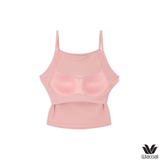 Wacoal เสื้อสายเดี่ยวเสริมบรา Bra Top รุ่น WH4A04 สีชมพู