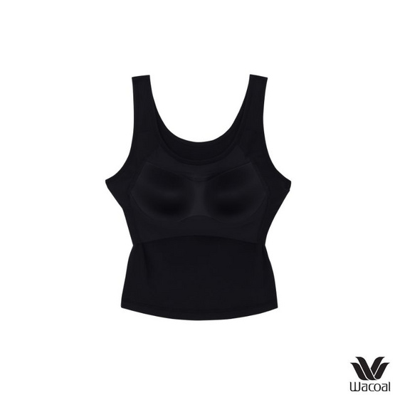 Wacoal เสื้อกล้ามเสริมบรา Bra Top รุ่น WH4A05 สีดำ Wacoal เสื้อกล้ามเสริมบรา Bra Top รุ่น WH4A05 สีดำ