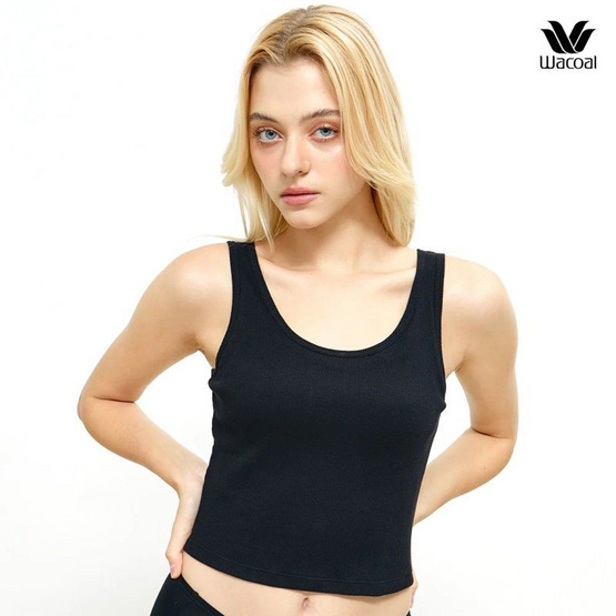 Wacoal เสื้อกล้ามเสริมบรา Bra Top รุ่น WH4A05 สีดำ