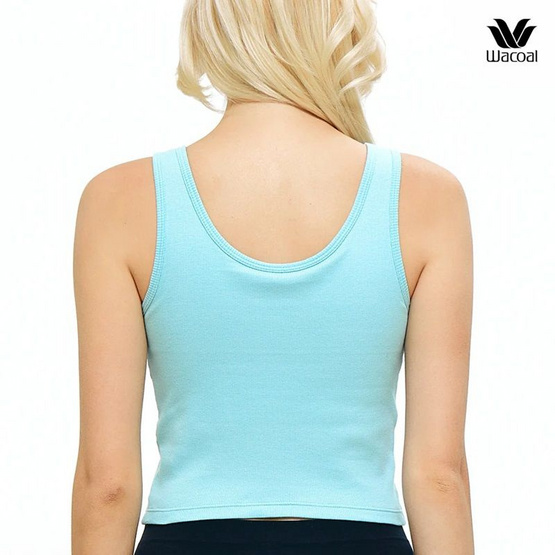 Wacoal เสื้อกล้ามเสริมบรา Bra Top รุ่น WH4A05 สีฟ้า Wacoal เสื้อกล้ามเสริมบรา Bra Top รุ่น WH4A05 สีฟ้า