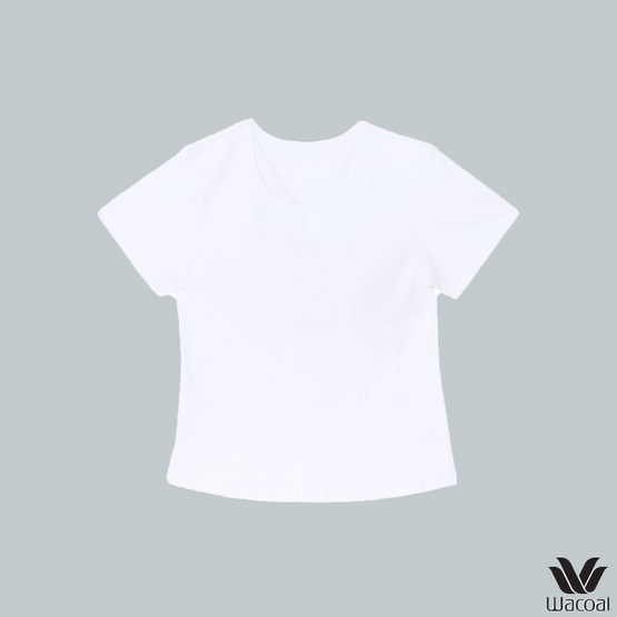 Wacoal เสื้อยืดเสริมบรา Bra Top รุ่น WH4A07 สีขาว