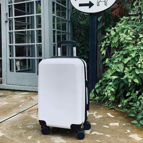 SUN SIRI กระเป๋าเดินทาง ABS ขนาด 20 นิ้ว รุ่น 954 สีขาว SUN SIRI กระเป๋าเดินทาง ABS ขนาด 20 นิ้ว รุ่น 954 สีขาว