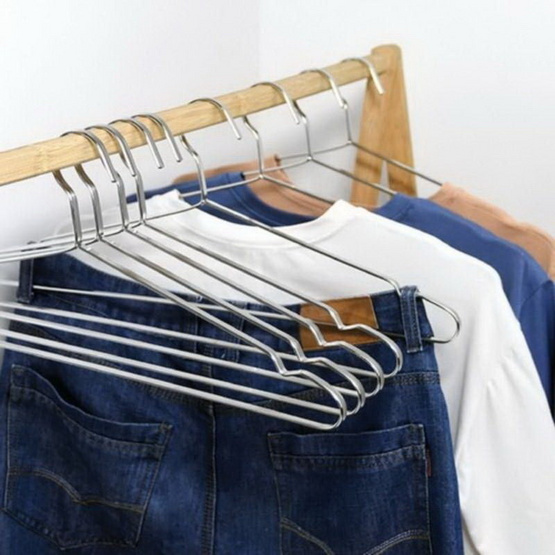 CASSA ไม้แขวนสแตนเลสหนาพิเศษ 8MM แพ็ก 5 ชิ้น