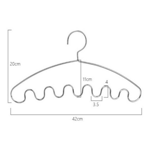 CASSA ไม้แขวนสแตนเลส เสื้อสายเดี่ยว ผ้าพันคอ กระเป๋า CASSA ไม้แขวนสแตนเลส เสื้อสายเดี่ยว ผ้าพันคอ กระเป๋า