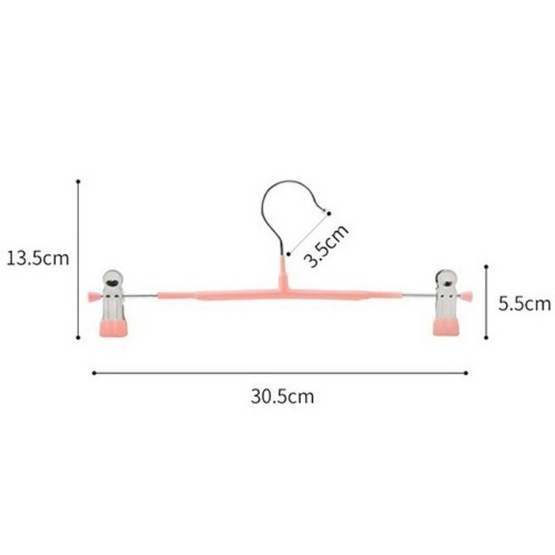 CASSA ไม้แขวนเสื้อกันลื่น พร้อมตัวหนีบ ไม่เป็นสนิม แพ็ก 5 ชิ้น CASSA ไม้แขวนเสื้อกันลื่น พร้อมตัวหนีบ ไม่เป็นสนิม แพ็ก 5 ชิ้น
