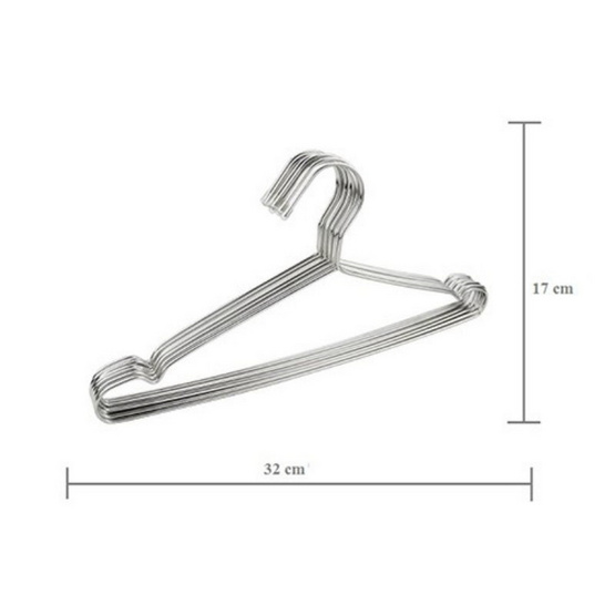 CASSA ไม้แขวนเสื้อสแตนเลส แพ็ก 12 ชิ้น CASSA ไม้แขวนเสื้อสแตนเลส แพ็ก 12 ชิ้น