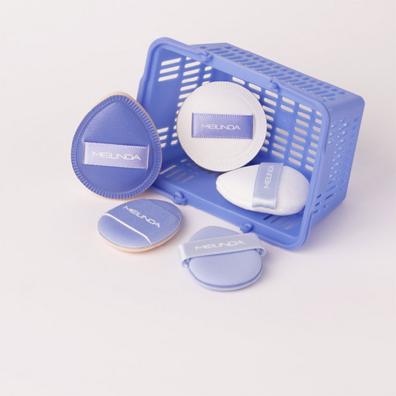 Meilinda พัพแต่งหน้า Mellow Puff Mart (5ชิ้น/ชุด) (Blue)