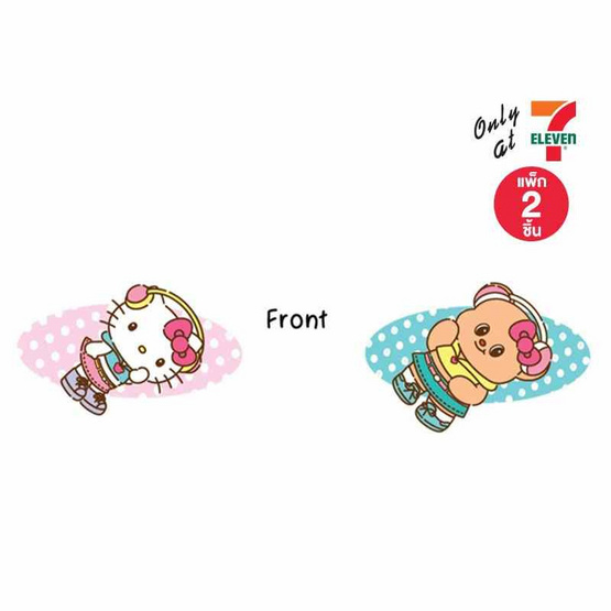 กิ๊บติดผม Hello Kitty X Butterbear ลายจุดน้องหูฟัง (แพ็ก 2 ชิ้น)