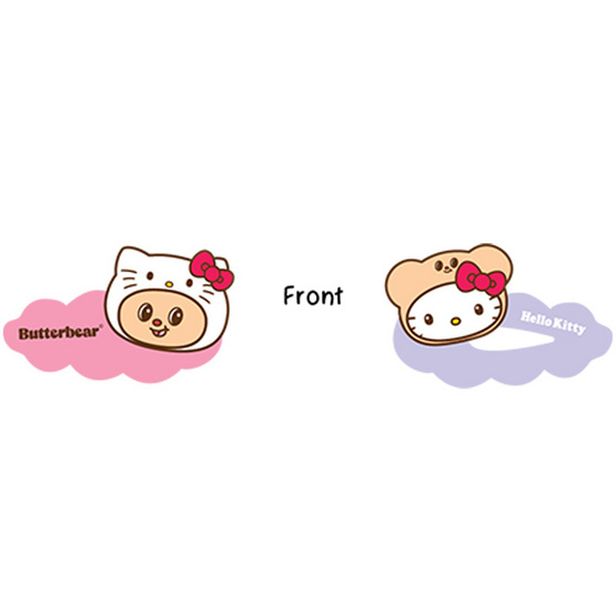 กิ๊บติดผม Hello Kitty X Butterbear ลายหัวน้องเนยและคิตตี้ (แพ็ก 2 ชิ้น)