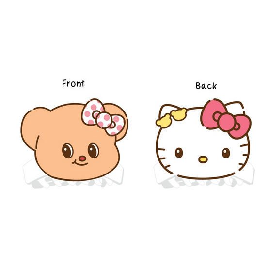 กิ๊บหนีบผม Hello Kitty X Butterbear ลายหน้าน้องเนยคิตตี้