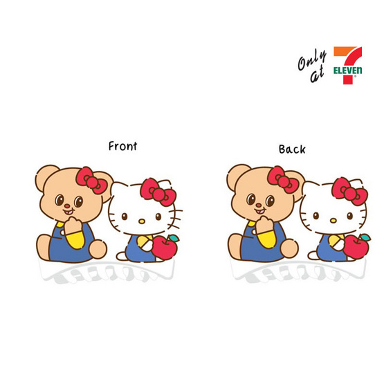 กิ๊บหนีบผม Hello Kitty X Butterbear ลายชุดเอี๊ยม