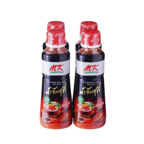 เอ็มเค น้ำจิ้มสุกี้ สูตรเผ็ดร้อนจัดจ้าน 350 กรัม (แพ็ก 4 ชิ้น) เอ็มเค น้ำจิ้มสุกี้ สูตรเผ็ดร้อนจัดจ้าน 350 กรัม (แพ็ก 4 ชิ้น)