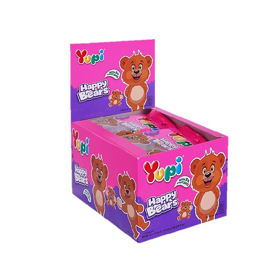 ยูปี้ กัมมี่แฮปปี้แบรส์กลิ่นทุตตีฟรุตตี40กรัม (แพ็ก 12 ชิ้น) ยูปี้ กัมมี่แฮปปี้แบรส์กลิ่นทุตตีฟรุตตี40กรัม (แพ็ก 12 ชิ้น)