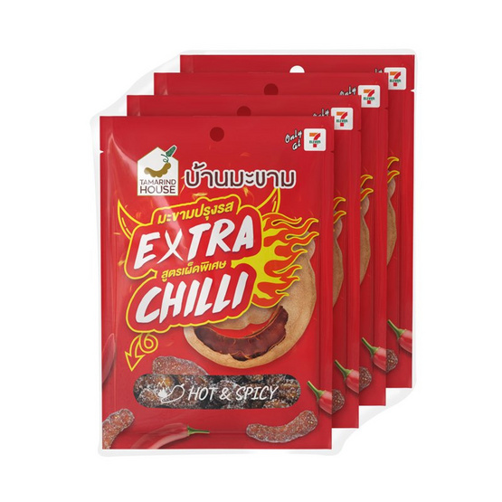 บ้านมะขาม มะขามปรุงรส สูตรเผ็ดพิเศษ 75 กรัม (แพ็ก 4 ชิ้น) บ้านมะขาม มะขามปรุงรส สูตรเผ็ดพิเศษ 75 กรัม (แพ็ก 4 ชิ้น)