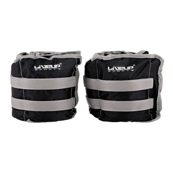 LIVEUP Sandbag ถุงทรายออกกำลังกาย ขนาด 3 กก.1 สีเทา-เขียว 2 ชิ้น