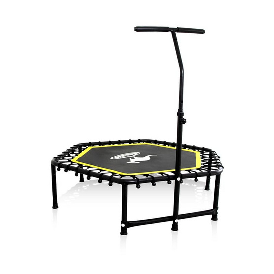 Sanook Trampoline แทรมโพลีนที่กระโดด ขนาด 53 นิ้ว หกเหลี่ยม สีดำ-เหลือง