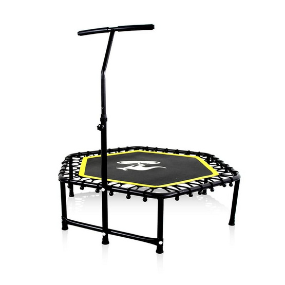 Sanook Trampoline แทรมโพลีนที่กระโดด ขนาด 53 นิ้ว หกเหลี่ยม สีดำ-เหลือง