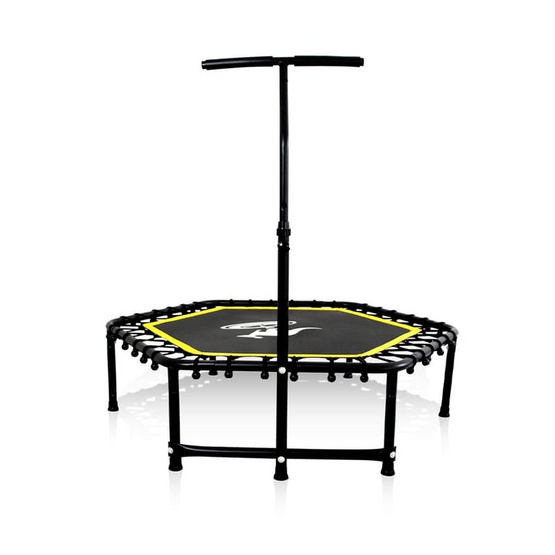 Sanook Trampoline แทรมโพลีนที่กระโดด ขนาด 53 นิ้ว หกเหลี่ยม สีดำ-เหลือง