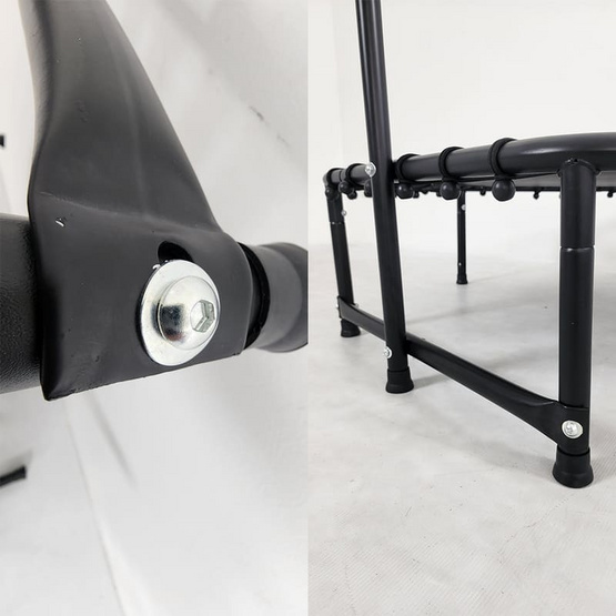 Sanook Trampoline แทรมโพลีนที่กระโดด ขนาด 53 นิ้ว หกเหลี่ยม สีดำ-เหลือง