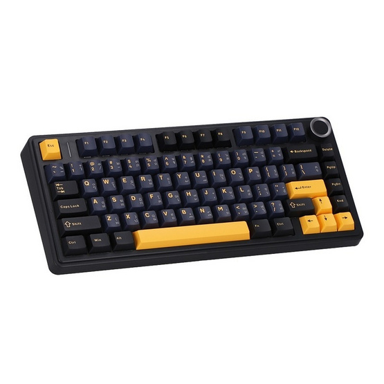 AULA คีย์บอร์ดเกม Gray Switch F75