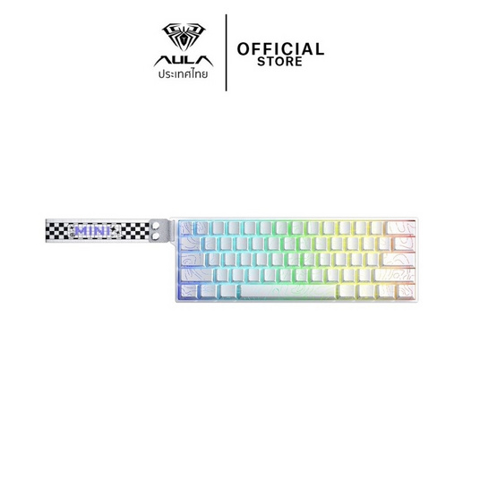 AULA คีย์บอร์ดเกม Keyboard 61 Keys  MINI 60