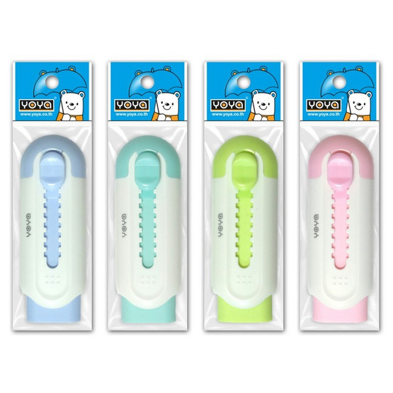 YOYA  ยางลบดินสอ 5888 คละสี (แพ็ก 4 ชิ้น)