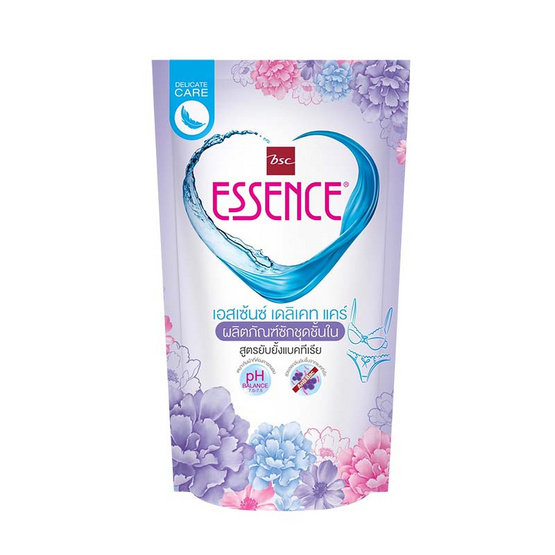 เอสเซ้นซ์ น้ำยาซักชุดชั้นใน สีม่วง 400 มล. (แพ็ก 3 ชิ้น) เอสเซ้นซ์ น้ำยาซักชุดชั้นใน สีม่วง 400 มล. (แพ็ก 3 ชิ้น)