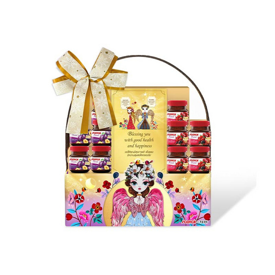 กระเช้าเพียวเร่มิกซ์ 40 มล. แพ็ก 10 ขวด