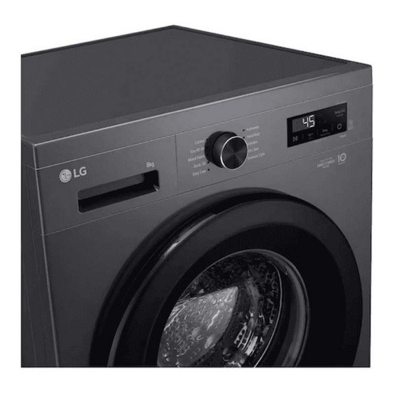 LG เครื่องซักผ้าฝาหน้า 8 กิโลกรัม รุ่น FB1208S5M Black