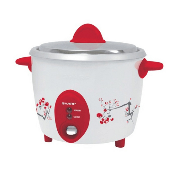 SHARP หม้อหุงข้าวไฟฟ้าเบญจรงค์ 0.6 ลิตร รุ่น KSH-D06