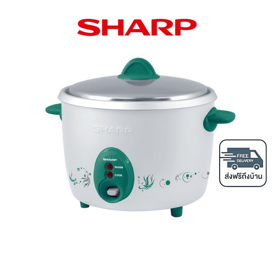 SHARP หม้อหุงข้าวไฟฟ้าเบญจรงค์ 1.8 ลิตร รุ่น KSH-D18
