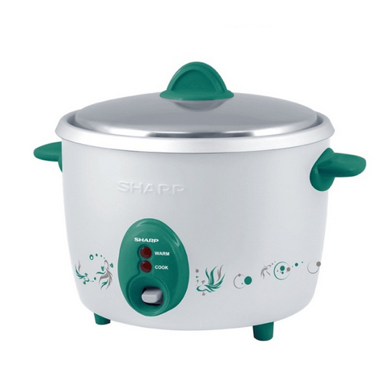 SHARP หม้อหุงข้าวไฟฟ้าเบญจรงค์ 1.8 ลิตร รุ่น KSH-D18